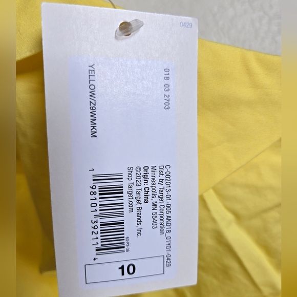 Target Yellow Asymmetrical Ruched Cocktail Dress Size 10 - Picture 5 of 8